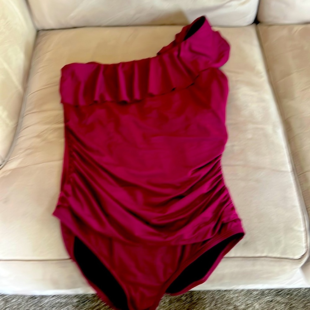 Size 12 one shoulder bathing suit